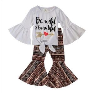 Animal Print Bellbottom Set